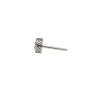 Mabina Orecchino con zircone nero e finitura a rombi 563620